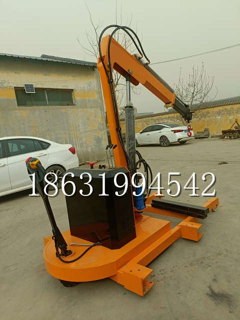 普兰店区自卸车厢随车吊 自制轮式四不像起重机 四驱平板吊 5吨 贵盛